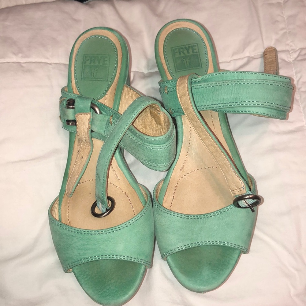 Frye Turquoise Wedges